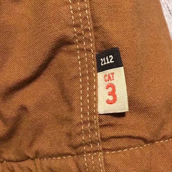 Carhartt Vest Men's 2XL Brown FR Fire Resistant Duck Insulated Workwear Vest - Picture 4 of 9